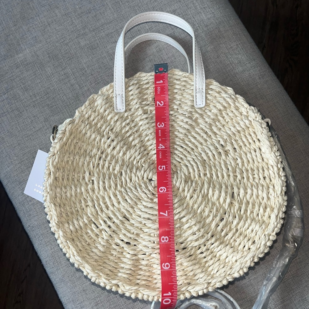 LC Lauren Conrad Cream Round Shoulder Bag - Picture 8 of 10